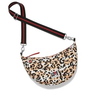 Brighton Spotted Love Slingpack Crossbody with Black & Red Adjustable Strap